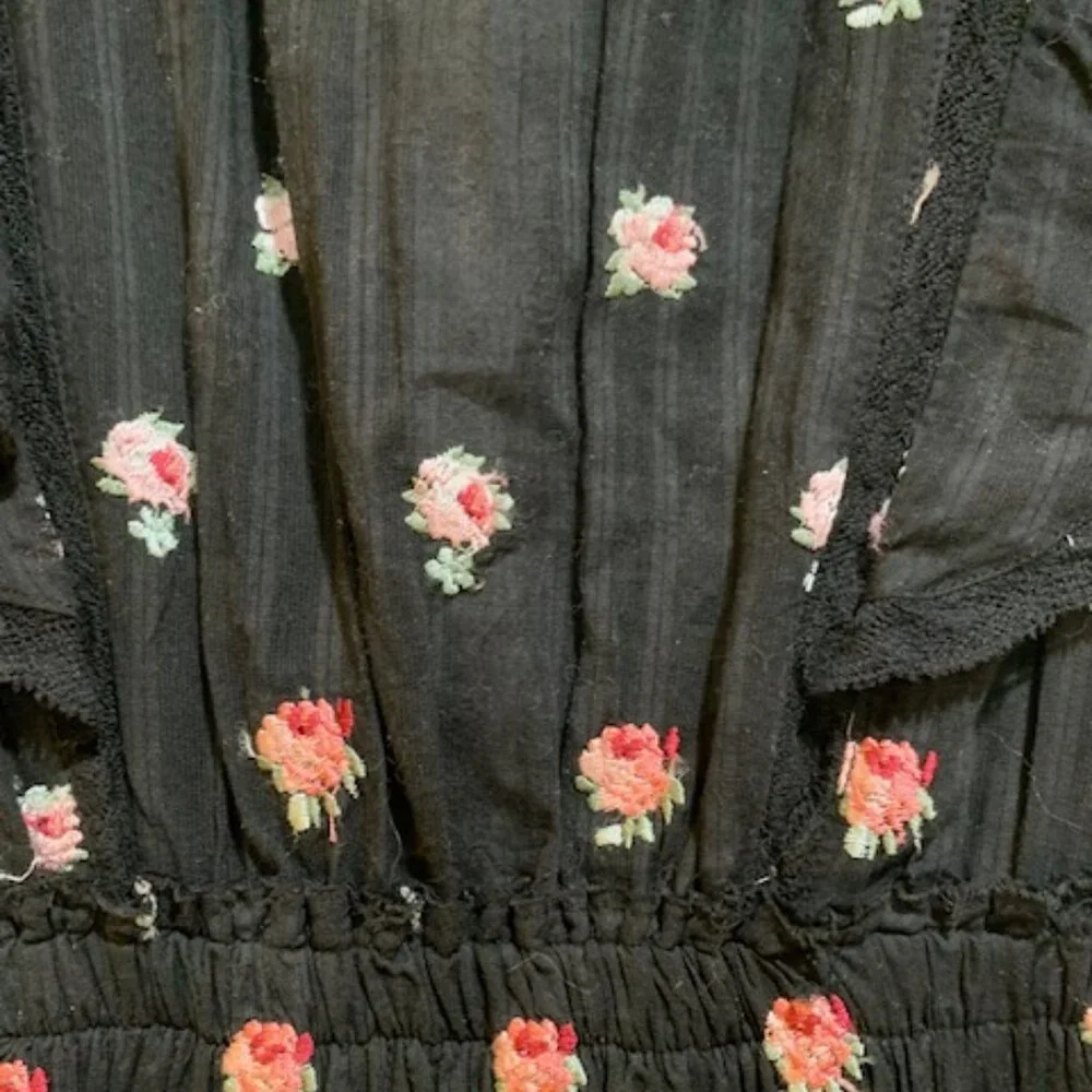 Love Shack Fancy Flowery Embroidered Mini Dress XS NWT - Picture 2 of 14